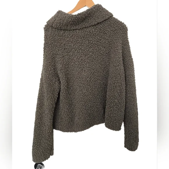 Arizona Jean Company Women's Dark Green Cowl Neck Sweater Size XL - Picture 2 of 4